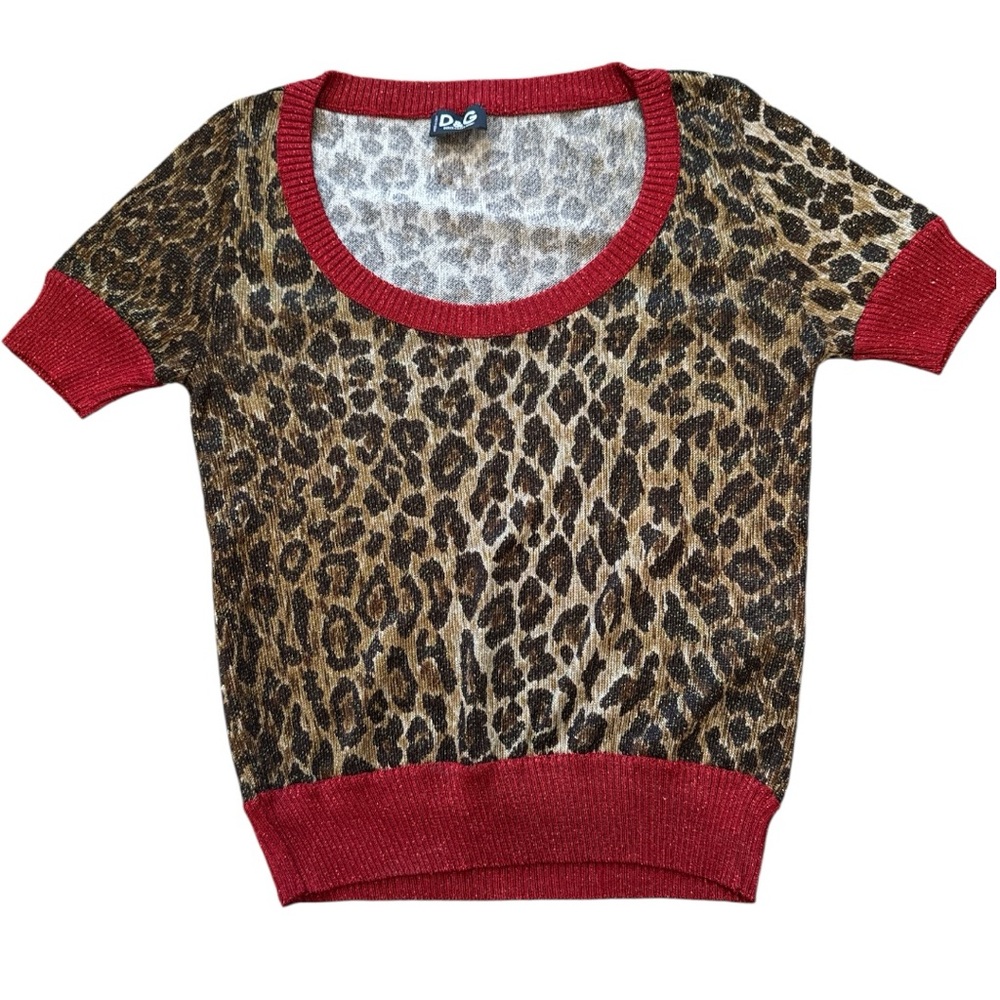 Rare Vintage Dolce & Gabbana Brown and Burgundy Red Shirt